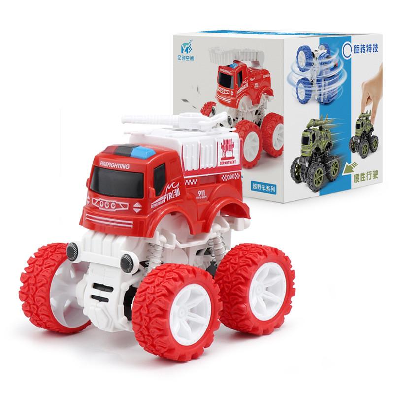 Inertia Toy Offroad Car Engineering Vehicle With Rotating Function For Play Kids