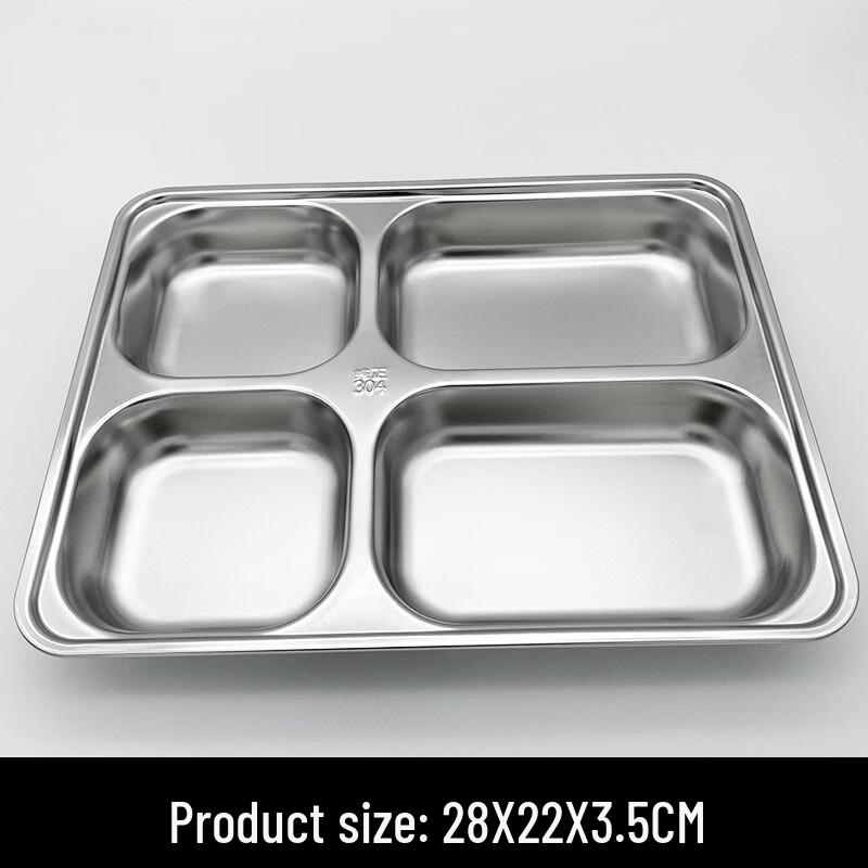 Zhaoran Stainless Steel Compartment Meal Plate