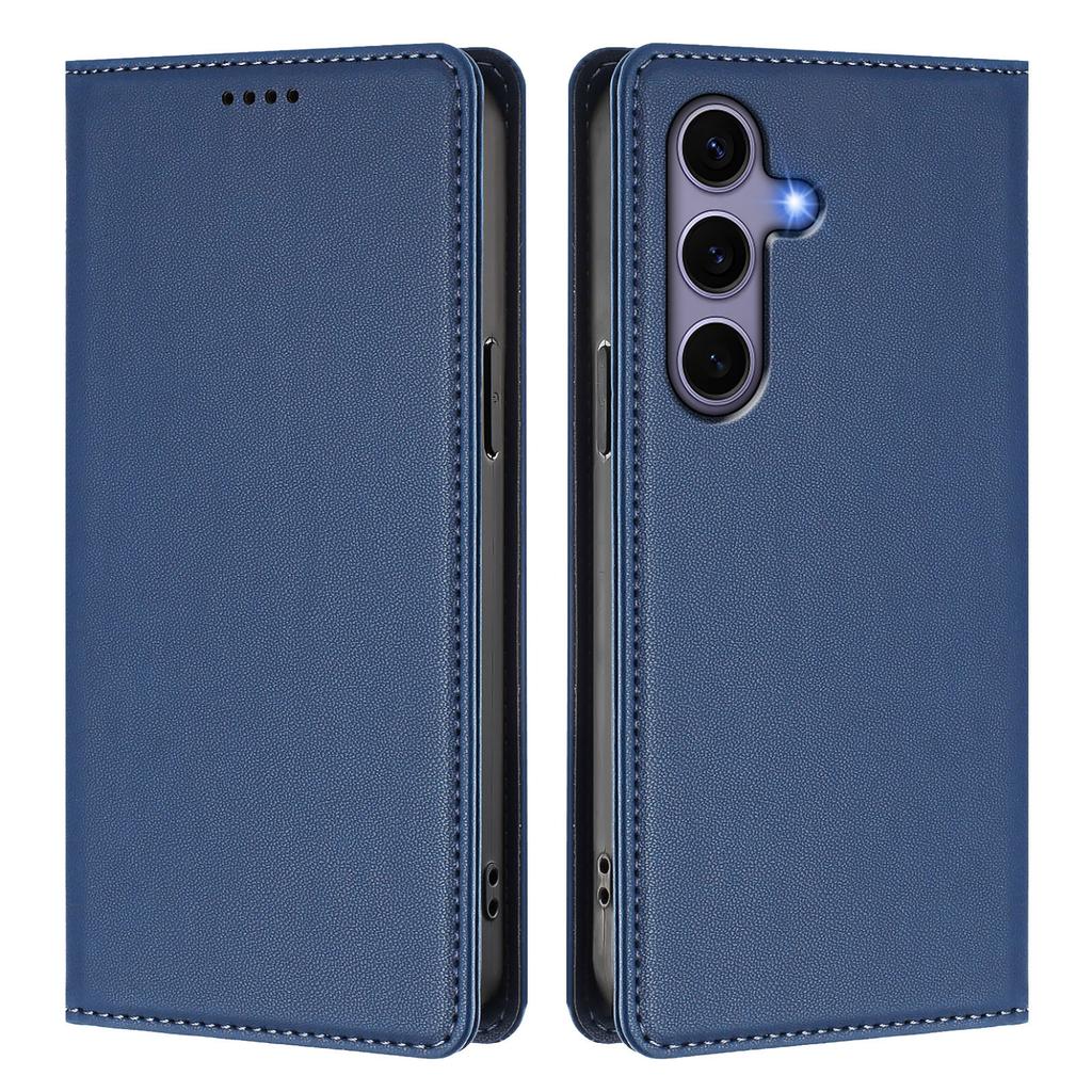 For Samsung Galaxy S24/Galaxy S25 Leather Wallet Case Magnetic Closure RFID Blocking Phone Cover