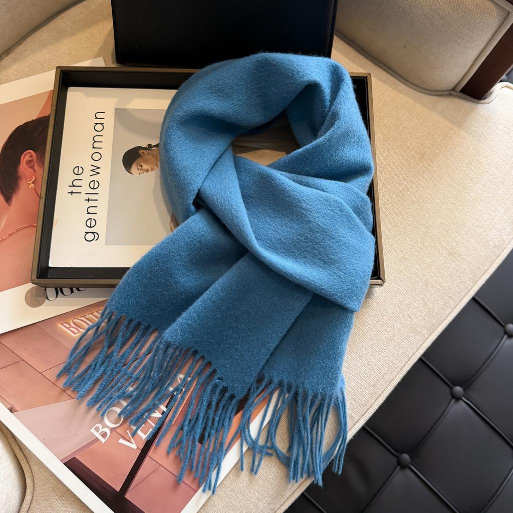 New plain color high quality solid color 111 scarf women's temperament versatile winter warm cashmere scarf