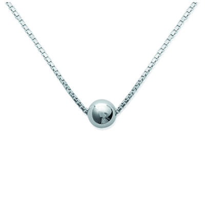 [I8089] - Silver 'Choreography' Silver Necklace - 6 Mm