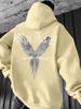 Printed Men's Drawstring Sweatshirt with Kangaroo Pocket Hooded Pullover Sweatshirt