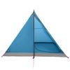 Trekking Tent Blue 4 Person 185T Polyester with PU Coating