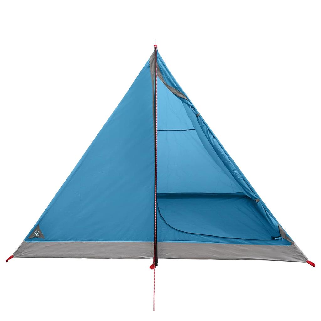 Trekking Tent Blue 4 Person 185T Polyester with PU Coating