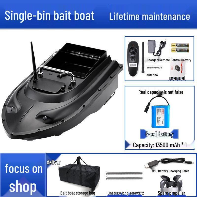 Smart 600m Remote Control High-Power Bait Boat with Constant Speed Cruise & Auto Unhooking Function for Fishing.