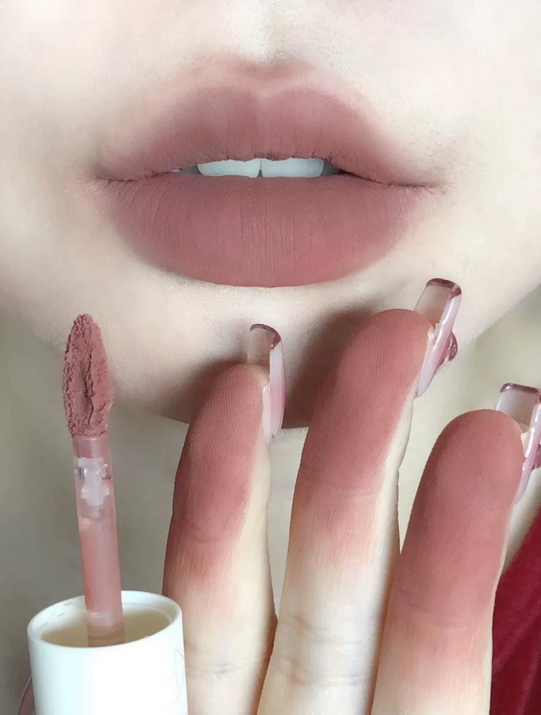 Milk and Desire! AKF Lip Mud Matte Velvet Matte Lipstick M01 Cinnamon Milk Tea Color Makeup Cheap Lip Lacquer