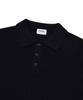 COVERNAT Crochet Polo Half Knit Navy