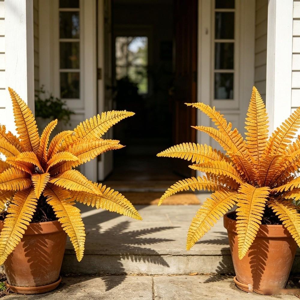 18 Leaves Fake Fern Plants Lifelike Artificial Palm Tree Home Party Decor