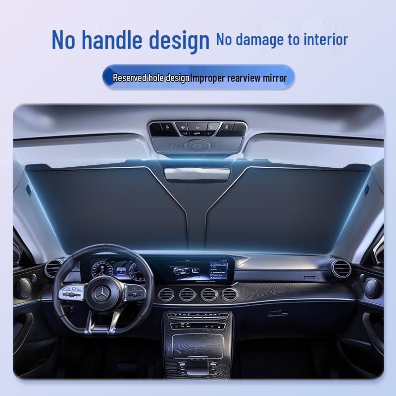 Front Windshield Sunshade Heat Insulation Curtain Cover