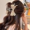 French Vintage Floral Lace Butterfly Knot Hair Clip Large Shark Clamp Sweet Girl Gentle Style Hair Accessories Headwear