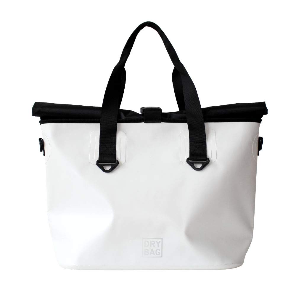 

[OWLTECH] Dry Bag, Waterproof Bag, Tote Bag, 3WAY, 25L, Waterproof, IPX4 Certified, Shoulder Strap Included, White, OWL-WPBAG04-WH