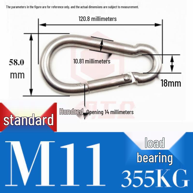 

Оцинкованный пружинный карабин с замком для поводка для собаки и железной цепи для безопасности.