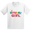 Inktastic Birthday Girl Letters Youth Kids Boys T-Shirt Party Colorful Candle Streamers My