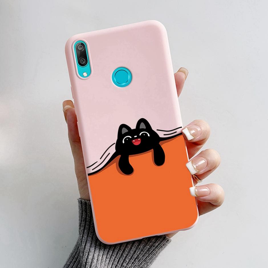 

Чехол для Huawei Y7 2019 Чехол-крышка Y7 2019 Милые мультфильмы Мягкий силиконовый ударопрочный чехол для телефона DUB-LX1, DUB-LX3 Защита камеры Huawei Y7 2019