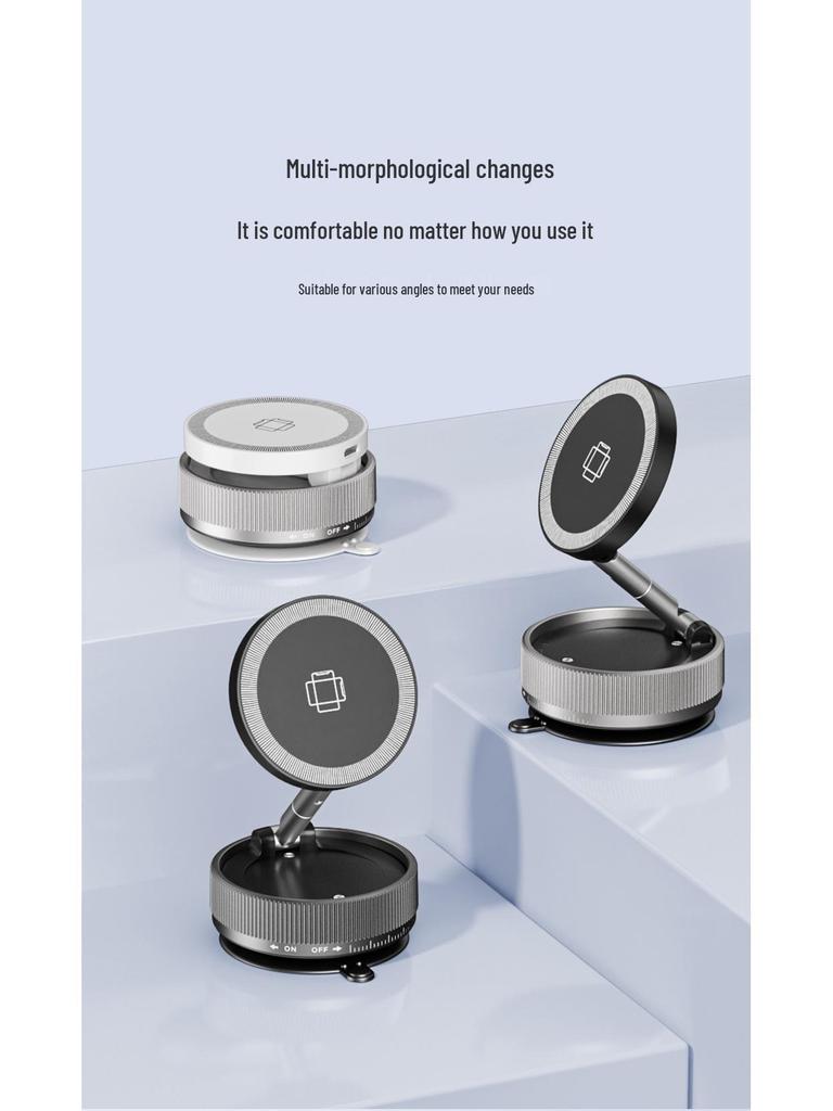 15W Fast Charging Magnetic Wireless Car Phone Holder for Dashboard Use