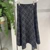 2025 Winter Women's Retro Plaid Irregular Skirt - Versatile & Stylish