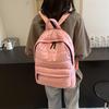 New Popular Cotton Clothes Backpack Women's Casual Versatile Space Cotton Backpack Large Capacity Lightweight Bag