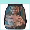 Spacious 15 Inch Harley Quinn Backpack Large Capacity Lightweight Oxford Fabric