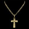 Christian Jesus Cross Crucifix Necklace for Man Women Stainless Steel Gold Color Bible Men's Chain Prayer Baptism Gift Jewelry