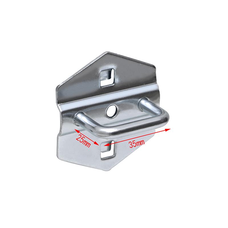 Panou Perforat Metalic cu Găuri Pătrate, Raft pentru Scule cu Cârlige pentru Șurubelnițe