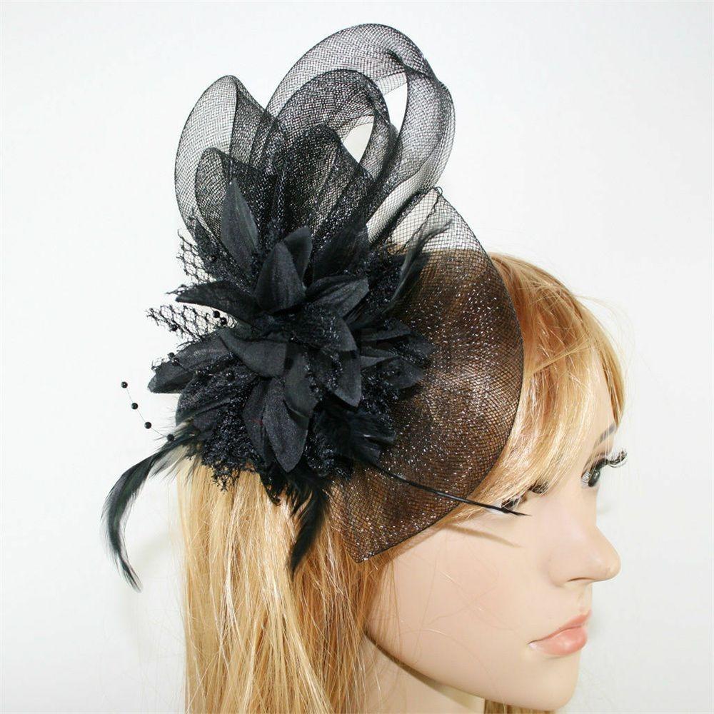 Brooch Latin Dance Performance Fascinator Wedding Hair Accessories Bridal Hairpin Headdress Feathers Hair Clip Wrist Flower