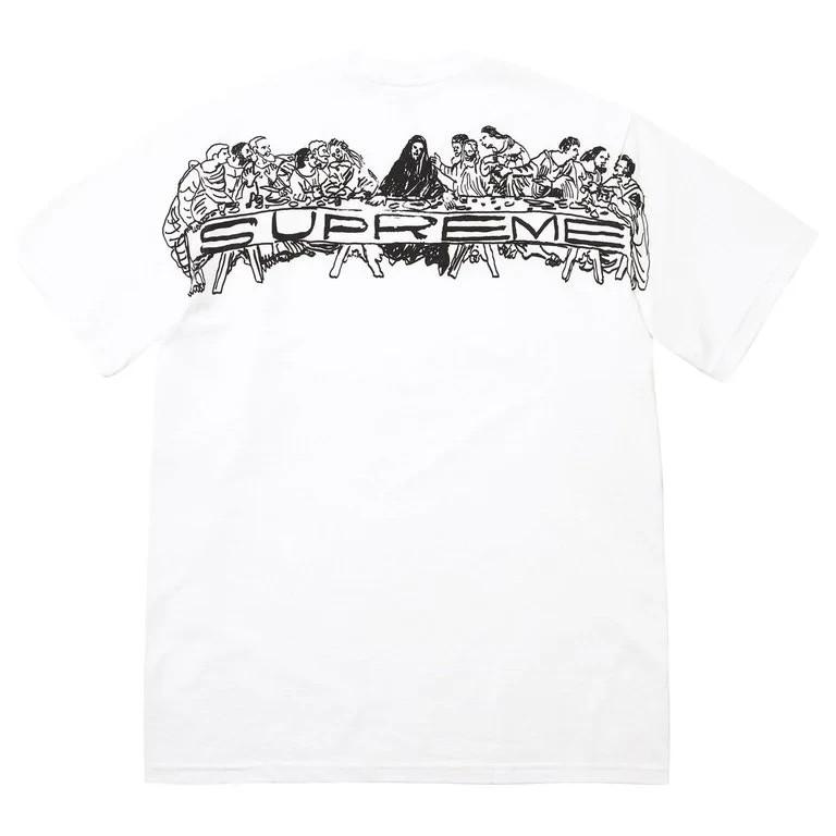 Supreme Supper Tee White XL gray