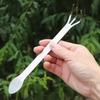 3pcs Heavy Duty Hand Rake Garden Tool Ergonomic Handle Cultivating Loosening Weeding Small Garden Claw Tool Gardening
