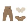 Soft Modal High Waist Leggings 1P Bib 2P Brown 6M [Konny] + C-set (Mocha, Check, Oatmeal)
