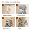 Wall-Mounted Suction Cup Pot Lid & Cutting Board Holder - No-Drill Multifunctional Kitchen Storage Rack.