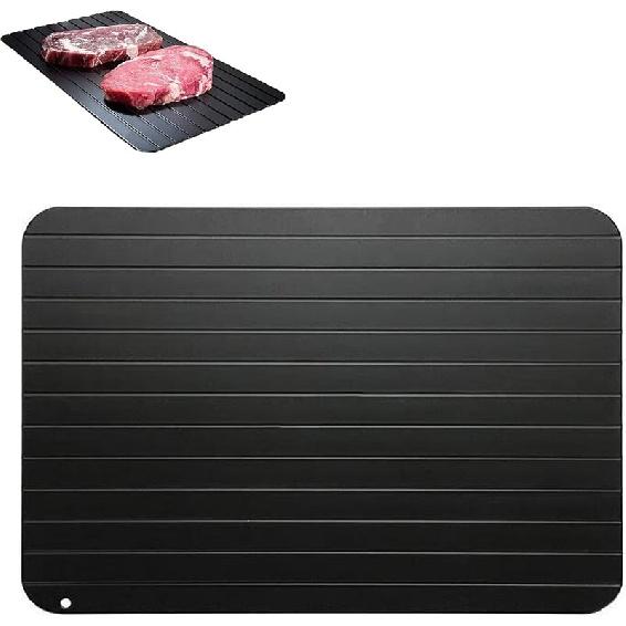 Поднос для разморозки замороженного мяса - Безопасен для посудомоечной машины Большой размер Пластина-размораживатель Поднос для оттаивания 9.1  x 6.5  x 0.2