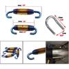 Motorcycle Exhaust Springs 58 Mm/2.28", Exhaust Pipe Muffler Swivel Springs, Exhaust Spring Hook Fasteners, Exhaust Pipe Spring With Swivel Hooks Set