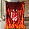 Coperta in Flanella con Stampa Calcio Nottingham Forest, Coperta Morbida Calda Leggera per Divano Letto Campeggio