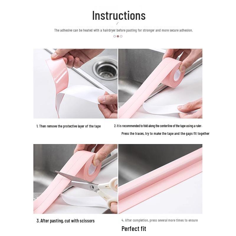 Wasserdichte Anti-Schimmel Badezimmer Bodenleiste und Dichtungsstreifen