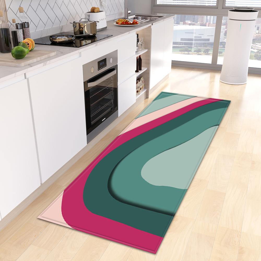

Современный кухонный ковер, дверной коврик, ковер для крыльца, гостиной, спальни, прикроватной тумбочки, коридора, нескользящий напольный коврик 50x80cm