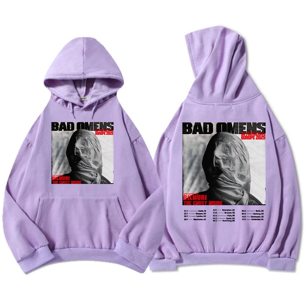 BAD OMENS Do You Feel Love Europe Tour Hoodies Rock Band Fashion Graphic Sweatshirts Long Sleeve Fleece Hooded Pullovers Unisex