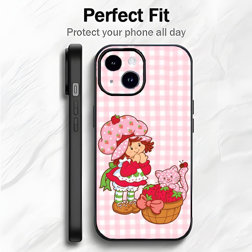 Sweet Cute Cartoon S-Strawberry Shortcake Phone Case Phone Case Soft Packaging Lightweight For iPhone17 16 15 14 13ProMax