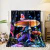 Mystical Butterfly Mushroom Blanket for All Seasons Blanket Lunch Break Throw Gift