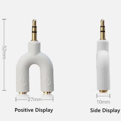 3.5mm Aux Male 3.5mm Plug Audio Cable U-shaped 4 Pole Earphone Splitter Cable Colorful Audio Line U Type Adapter MP4 Player