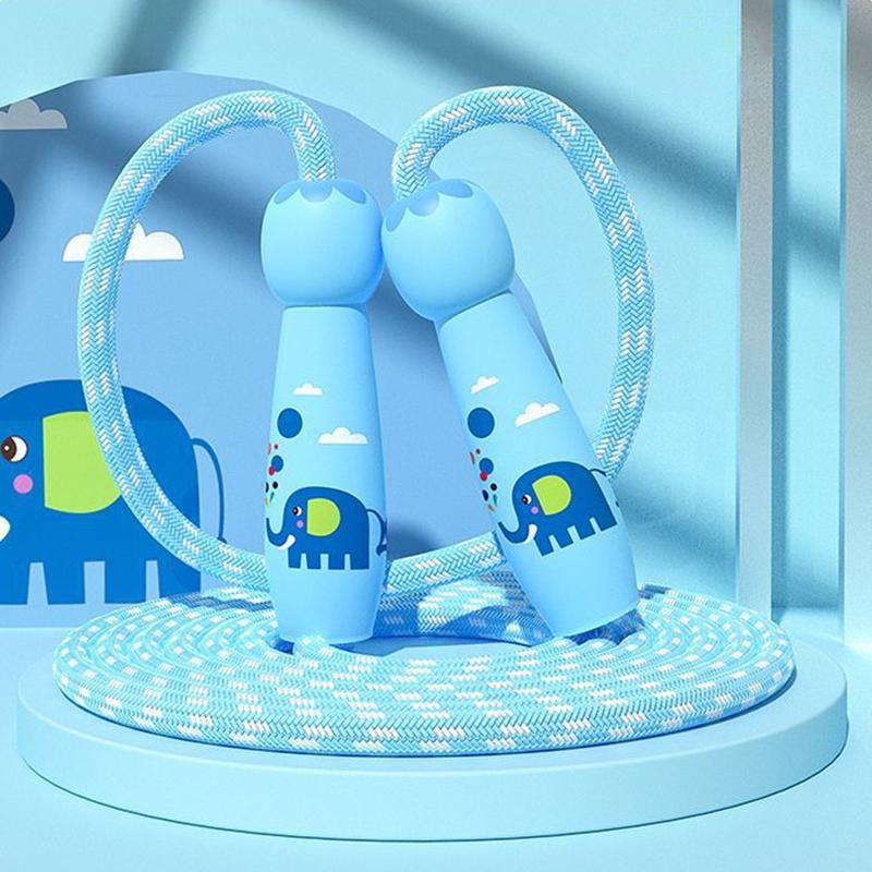 2.8M Cartoon Training Jump Rope Exercise For Children Skipping Ropes Cotton Rope Adjustable Jump Rope Primary