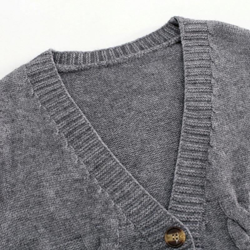 Kurze Stil High-taille Schlank Kunststoff Pullover Frauen 2021 Frühjahr Neue einreiher Strickjacke Twist Kleine Jacke