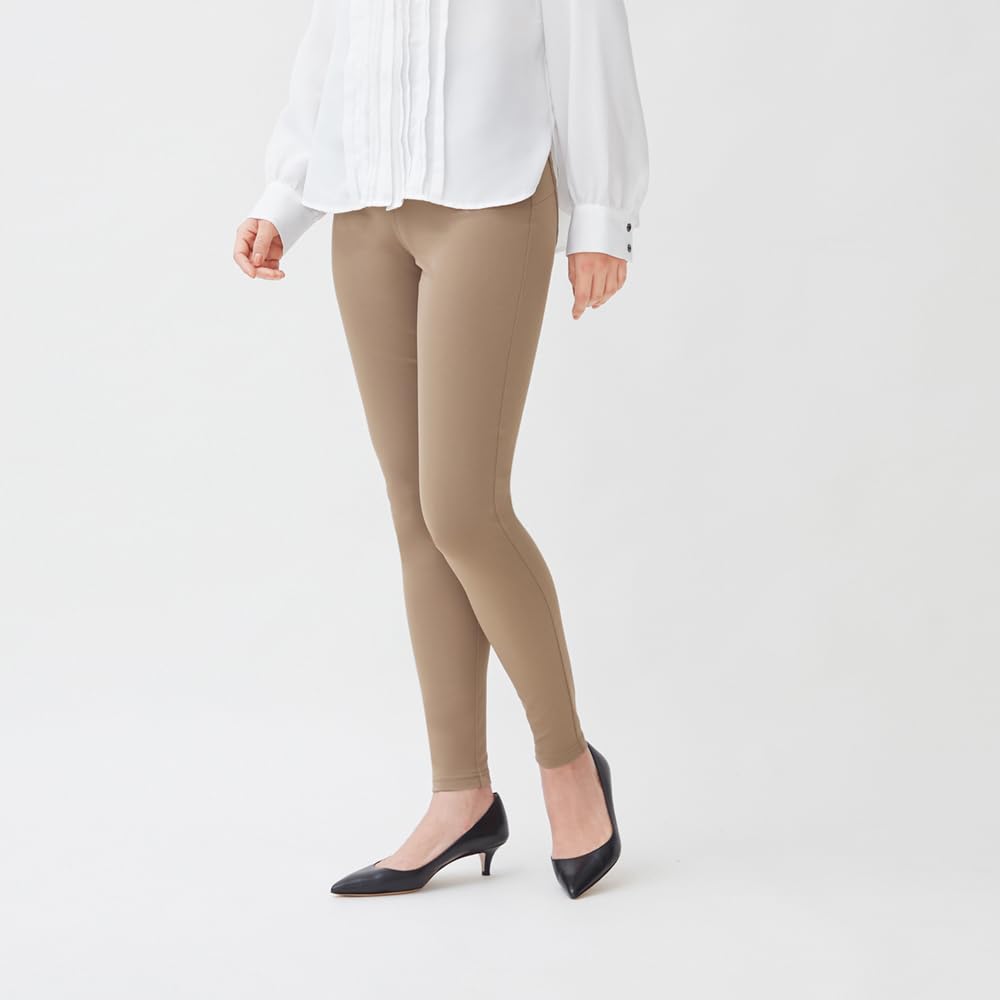 Gunze TZT693 Tuche Skinny Light Tech Stretch Compression Sand Beige Women's Leggings,