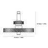 Extruder Gear for A1 A1 Mini Hardened Steel DLC Coated Extruder Gear Handle Kit