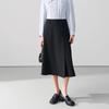 Women's High-Waist Pleated A-Line Commuter Skirt