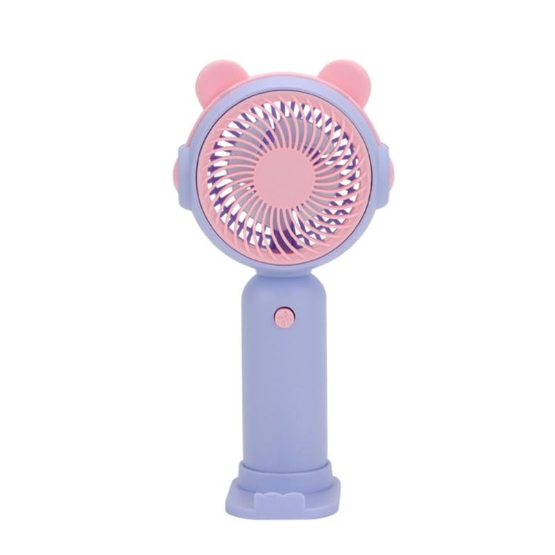 AM3 Battery Operated Handheld Fan Indoor Outdoor Use Ergonomic Handle Lightweight For Kids Adults Outdoor Travel