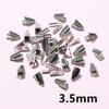 200 Pcs Stainless Steel Edge Binding Tongue Clasps for DIY Necklace & Bracelet Making