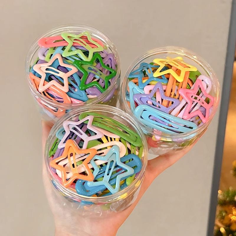 Dopamine Color Bangs Hair Clip Sideburns for Kids & Women - Duckbill Hairpin Headwear