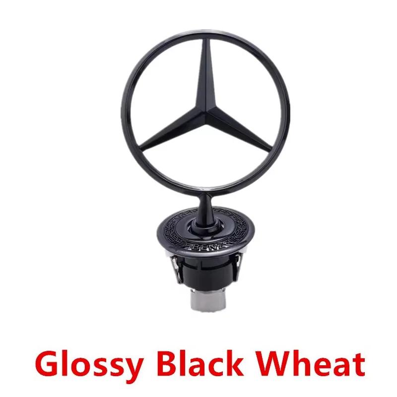 Autocolant Auto Fierbinte 1 buc Insignă Cromată Stea Capotă 44mm Emblema Logo Capotă Față Mașină Pentru Mercedes Benz Clasa C E S W204 W205 W211 W212