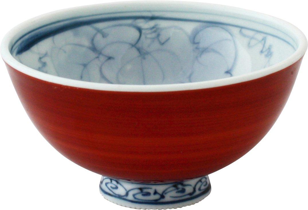 

Посуда Хасами Иссэй Керамика Дизайн Виноград Легкая Пиала для риса 003702, Красная, красный