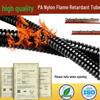 Flame Retardant PA66 Nylon Corrugated Pipe - Fireproof, UV & Wear Resistant Flexible Outdoor Cable Hose (AD21.2)