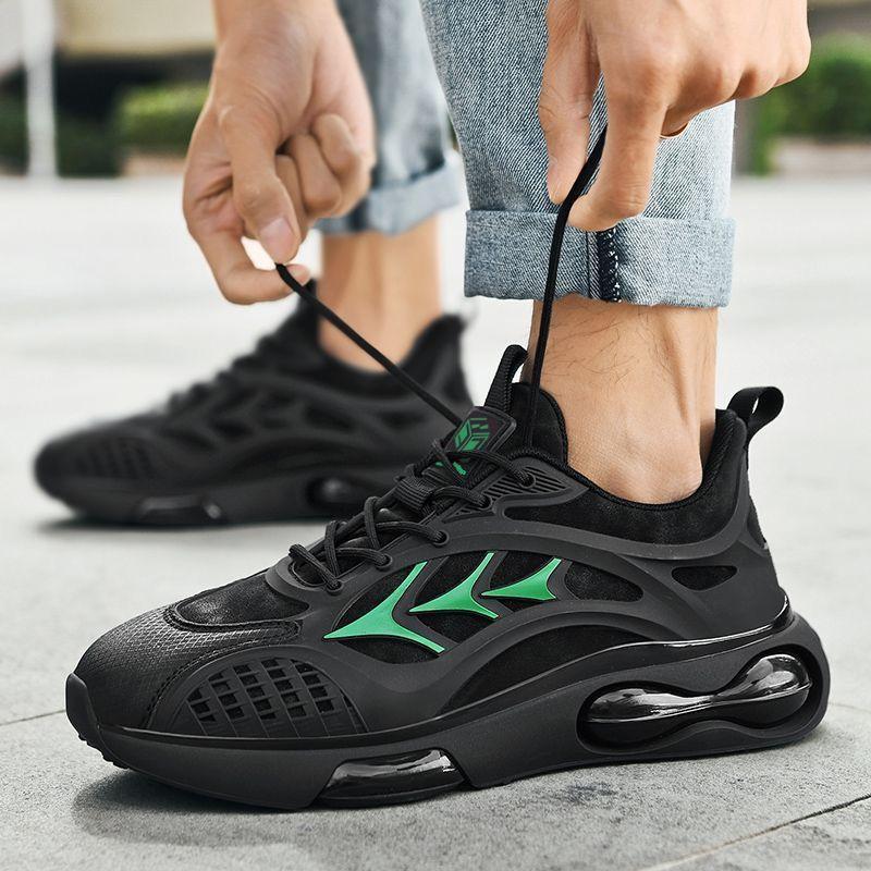 

Мужская обувь весна-лето новая модная спортивная обувь с низким верхом на шнуровке мужская повседневная обувь черного цвета для студентов с папиной обувью для мужчин 39